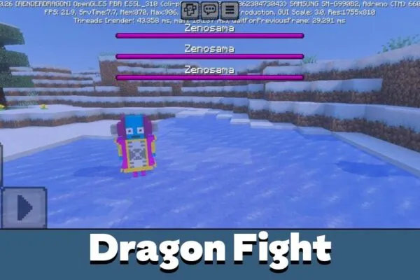 Dragon Fight from Epic Fight Mod for Minecraft PE
