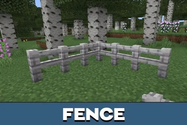 Fence from Pale Garden Texture Pack for Minecraft PE