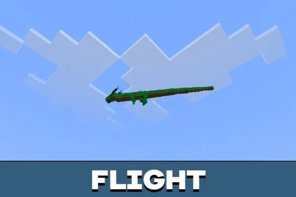 Flight from China Dragon Mod for Minecraft PE