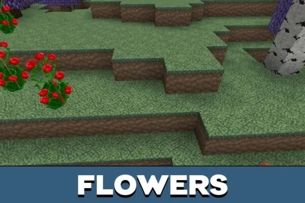 Flowers from Fayevilla Texture Pack for Minecraft PE