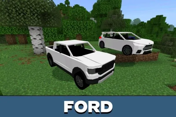 Car from Ford Mod for Minecraft PE