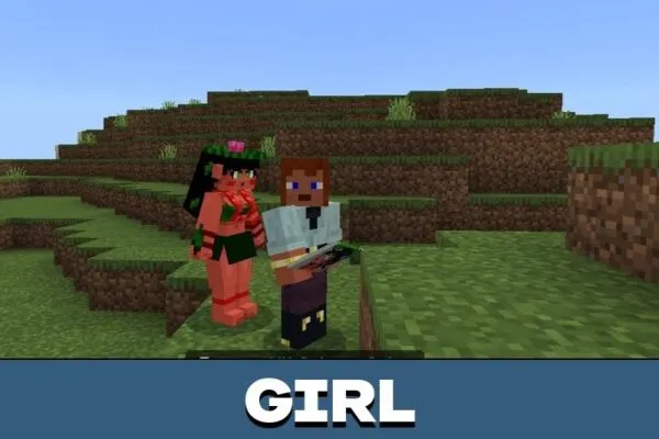 Girl from Fantasy Brazil Mod for Minecraft PE