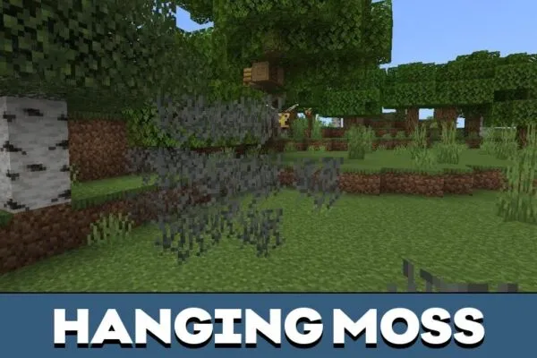 Hanging Moss from Minecraft PE 1.21