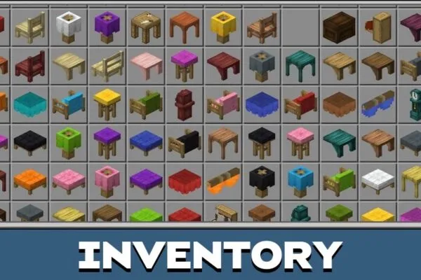 Furniture from Furniture Venture Mod for Minecraft PE