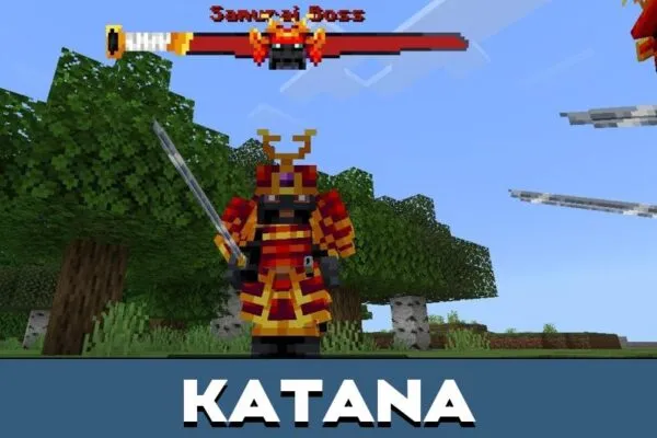 Katana from Samurai Boss Mod for Minecraft PE