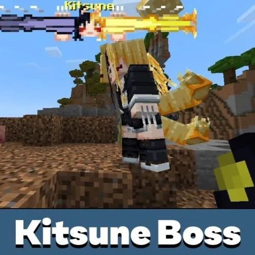 Kitsune Boss Mod for Minecraft PE