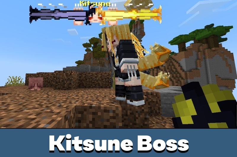 Kitsune Boss Mod for Minecraft PE