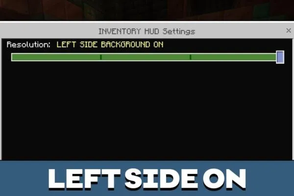 Left Side from Inv HUD Texture Pack for Minecraft PE