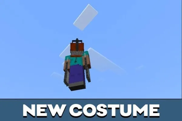 New Costume from Chainsaw Man Texture Pack for Minecraft PE