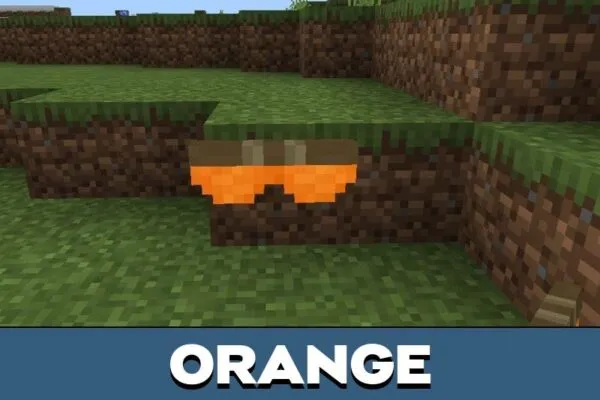 Orange Curtains Mod for Minecraft PE