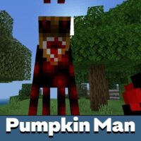 Pumpkin Man Mod for Minecraft PE