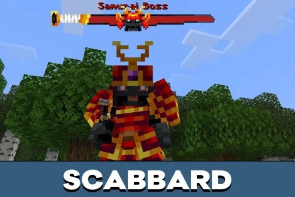 Scabbard from Samurai Boss Mod for Minecraft PE