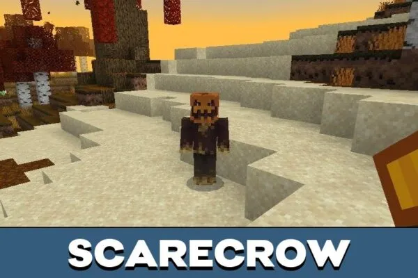 Scarecrow from Scares of Cube Mod for Minecraft PE