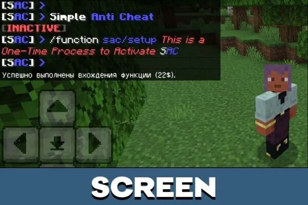 Screen from Anti Cheat Mod for Minecraft PE