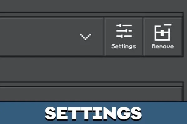 Settings from Inv HUD Texture Pack for Minecraft PE