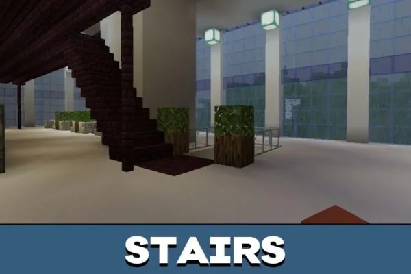 Stairs from My Hero Academia Map for Minecraft PE