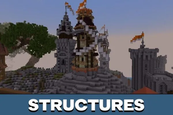 Structures from Pirates Region Map for Minecraft PE