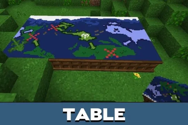 Table from Vietnam War Map for Minecraft PE