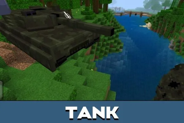 Tank from Vietnam War Map for Minecraft PE