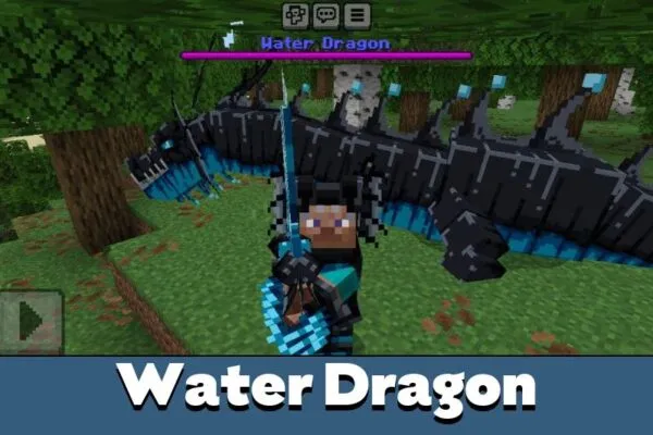 Water Dragon from China Dragon Mod for Minecraft PE