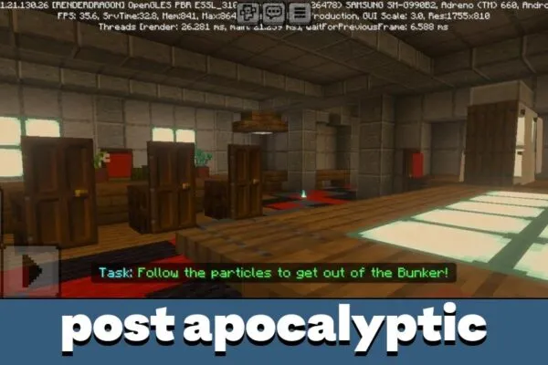 Post Apocalyptic from Apocalyptic City Map for Minecraft PE