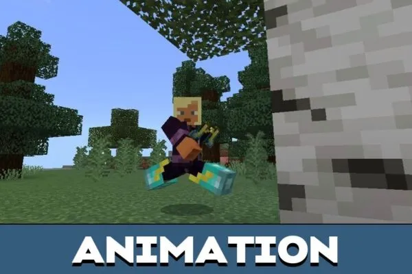 Animation from Cloud Boots Mod for Minecraft PE