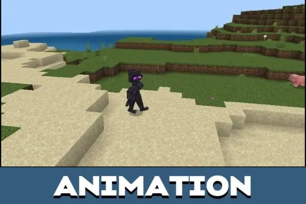 Animation from Enderwoman Mod for Minecraft PE