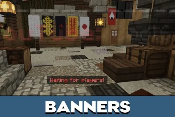 Banners from Parkour Tag Map for Minecraft PE