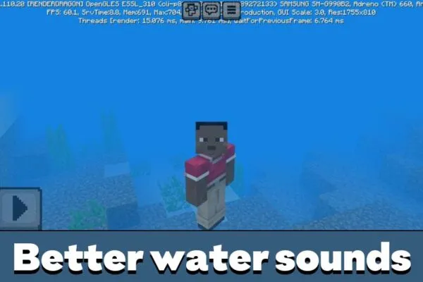 Water from Better Sounds Texture Pack for Minecraft PE