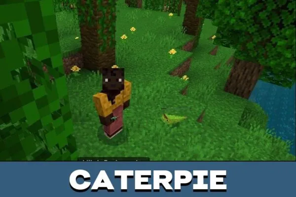 Caterpie from Craftmon Legacy Mod for Minecraft PE