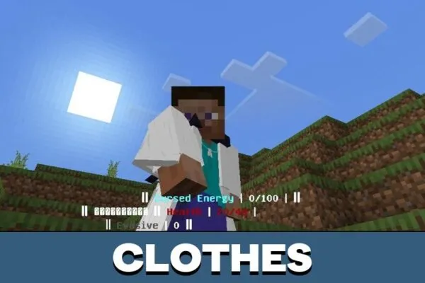 Clothes from Jujutsu Awakening Mod for Minecraft PE