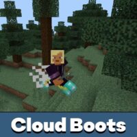 Cloud Boots Mod for Minecraft PE