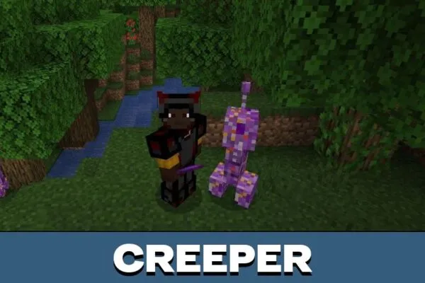 Creeper from Falling Meteors Mod for Minecraft PE