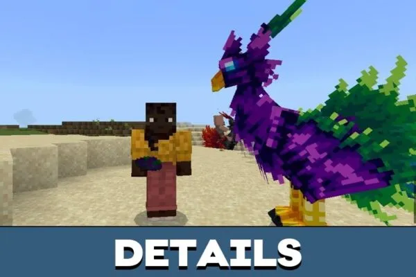 Details from Filolials Mod for Minecraft PE