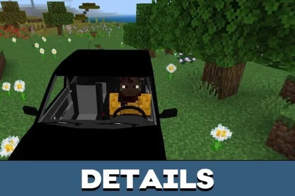 Details from Lada Priora Mod for Minecraft PE