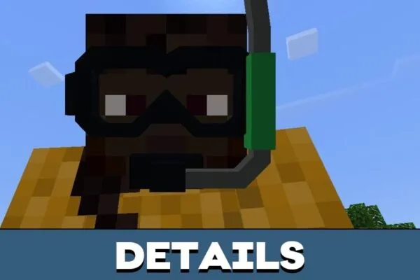 Details from Scuba Googles Mod for Minecraft PE