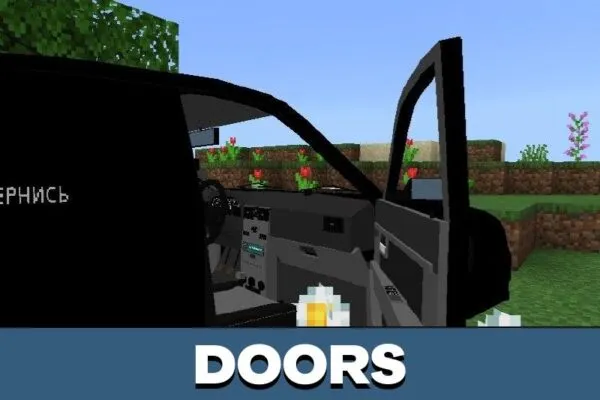 Doors from Lada Priora Mod for Minecraft PE