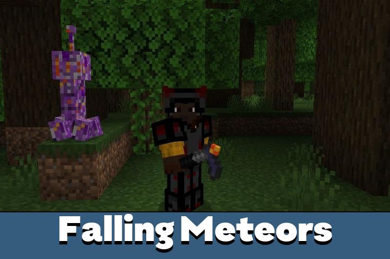 Falling Meteors Mod for Minecraft PE