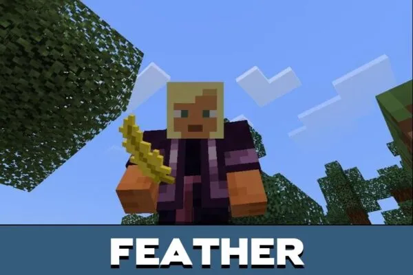 Feather from Cloud Boots Mod for Minecraft PE