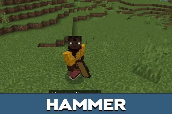 Hammer from Ancient Weaponry Mod for Minecraft PE