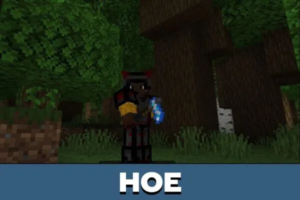 Hoe from Falling Meteors Mod for Minecraft PE