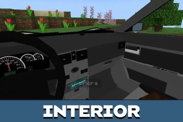 Interior from Lada Priora Mod for Minecraft PE