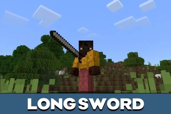 Long Sword from Ancient Weaponry Mod for Minecraft PE