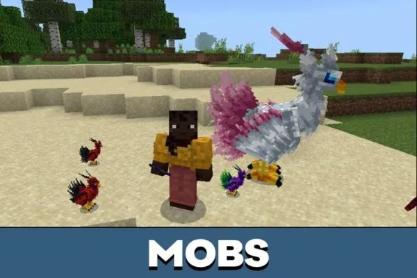 Mobs from Filolials Mod for Minecraft PE