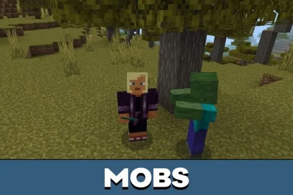 Mobs from Smart Zombies Mod for Minecraft PE