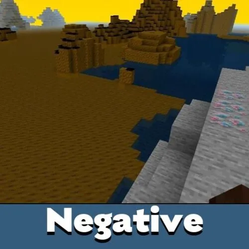 Negative Texture Pack for Minecraft PE