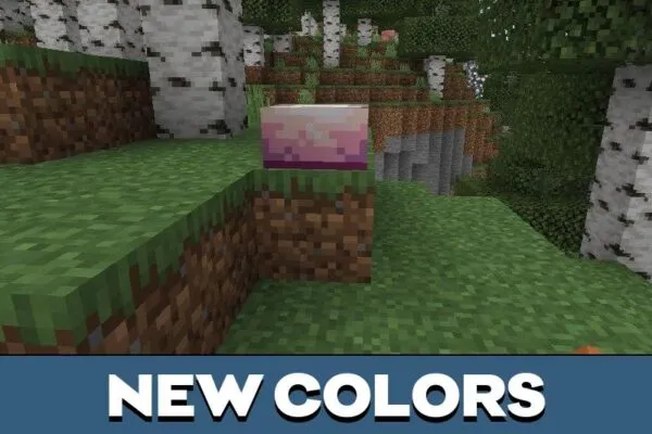 New Colors from Pink Cake Texture Pack for Minecraft PE