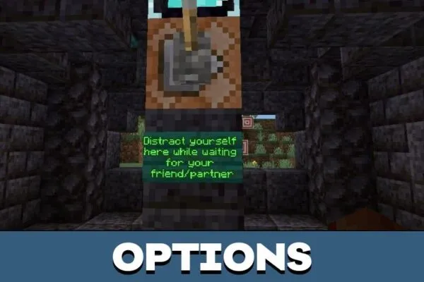 Options from Universe 467 Map for Minecraft PE