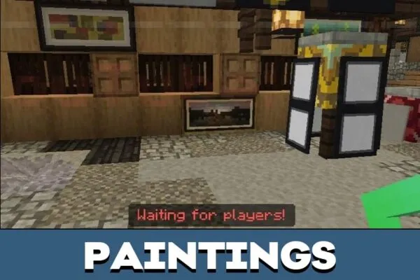 Paintings from Parkour Tag Map for Minecraft PE