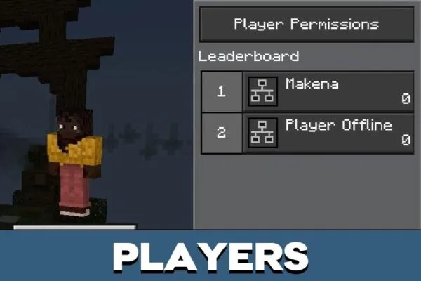 Players from Parkour Arena Map for Minecraft PE